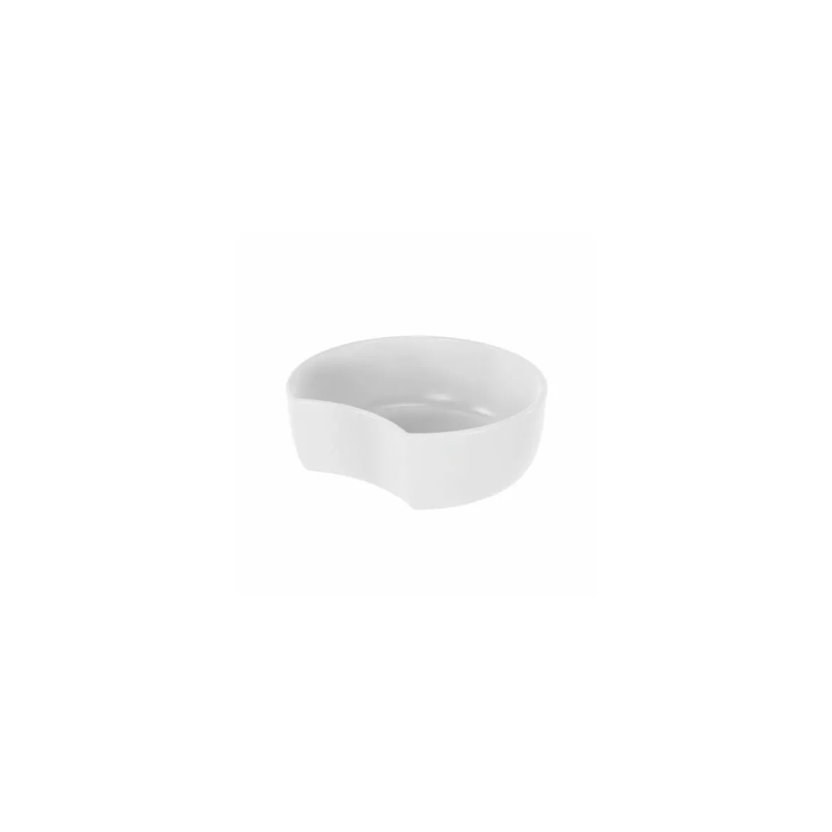 Plat mélamine Crescent blanc 30 x 27,8 x 10 cm