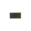 Plat mélamine noir bord bois 42 x 23 x 2,1 cm