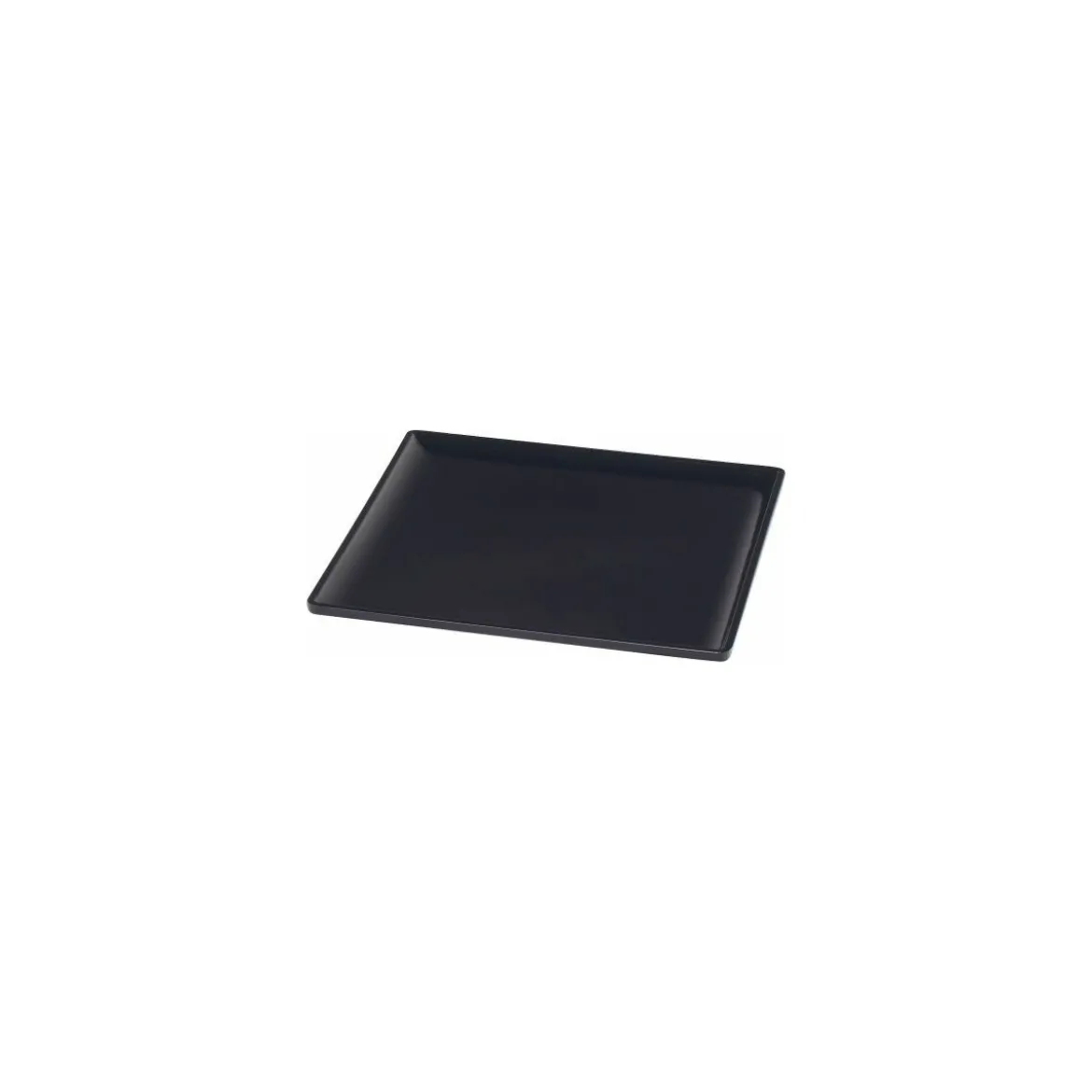Plat mélamine noir Vestah GN 1/2 H. 1,2 cm
