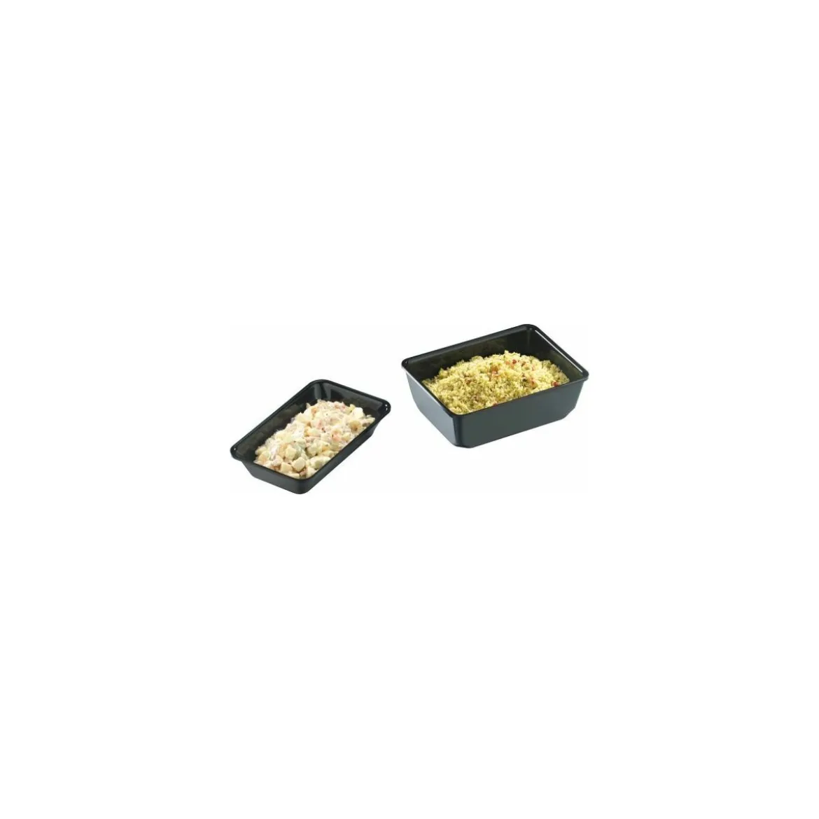 Plat plexi GN 1/4 noir H. 1,7 cm 26,5 x 16,2 cm