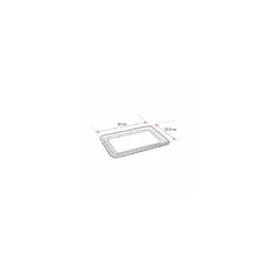 Plat présentation PS noir 36 x 25,3 mm - par 5