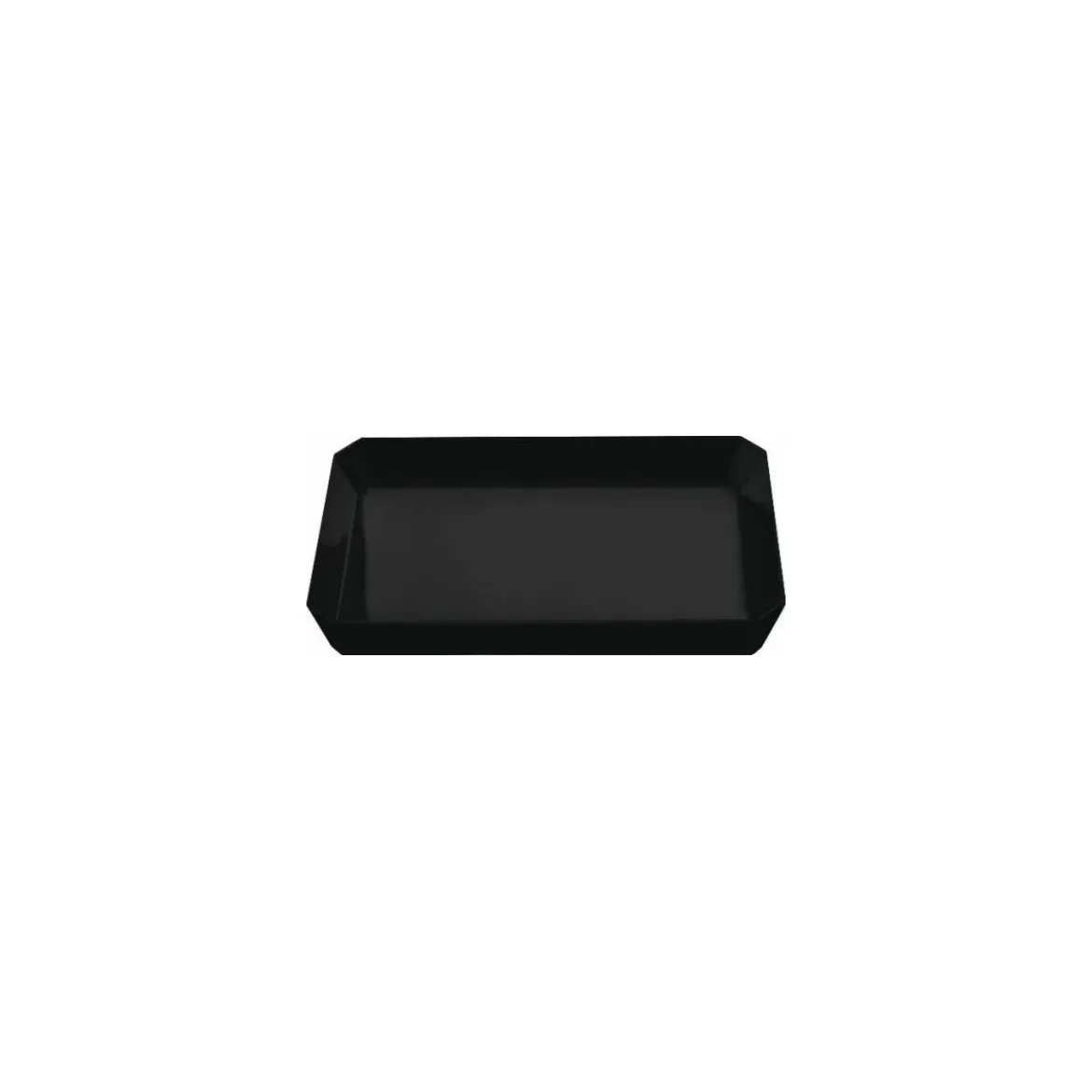Plat ravier mélamine noir 29,5 x 17 x 4,5 cm