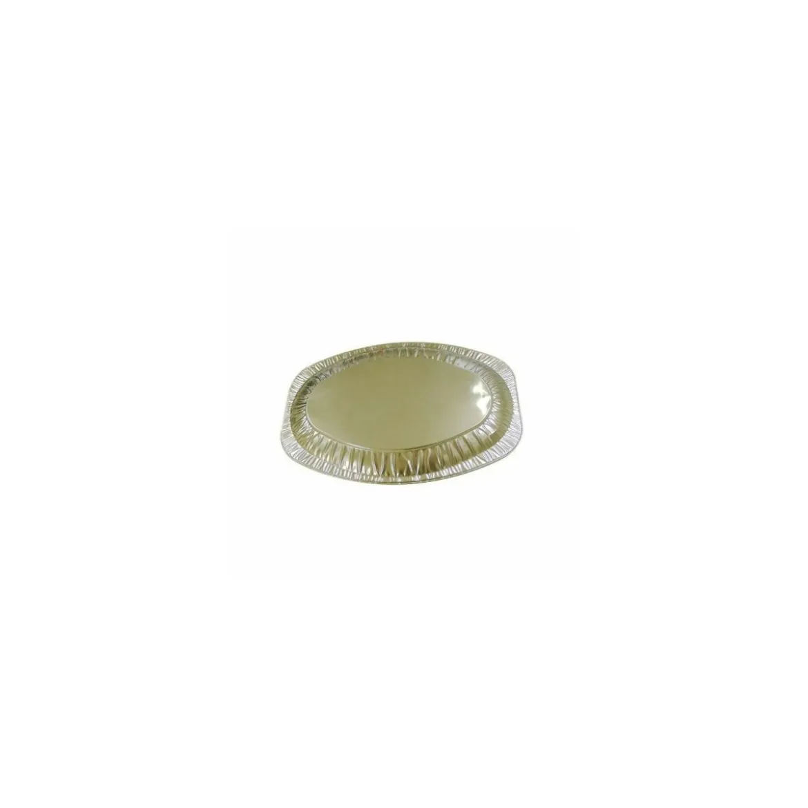 Plat traiteur ovale en aluminium 55 x 36 cm - par 10