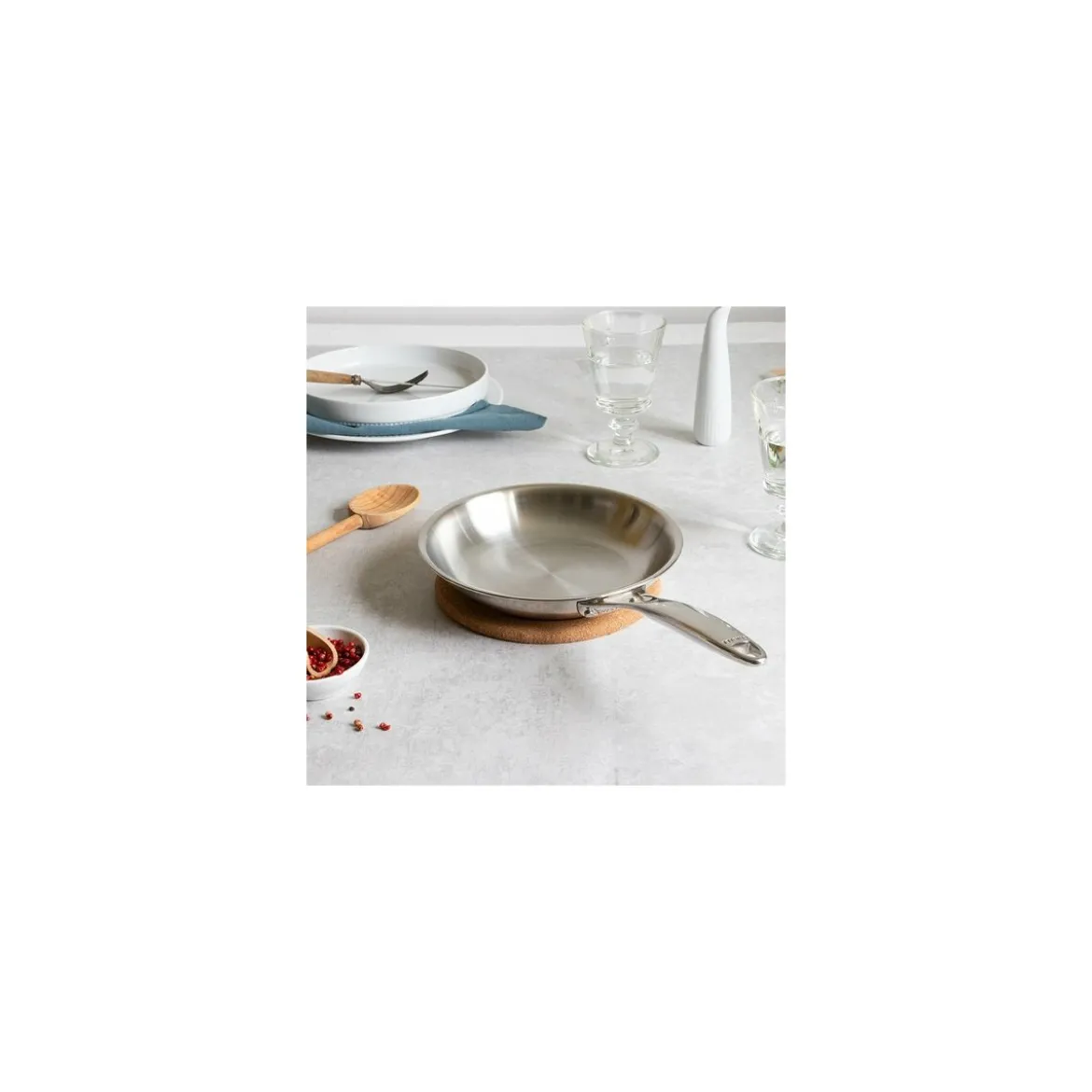 Poêle inox Castel Pro ø 32 cm