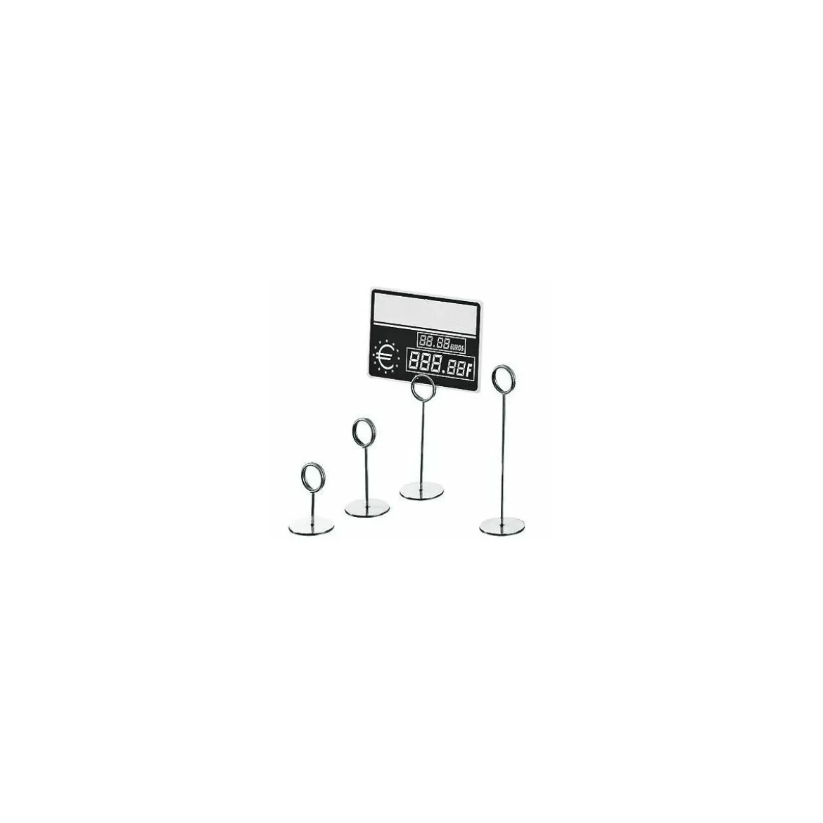 Porte étiquette inox à pied 7 cm - par 10
