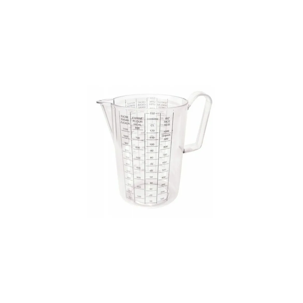 Pot gradué plastique 150 cl