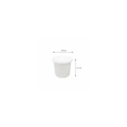 Pot plastique PP avec couvercle 250 ml - par 250