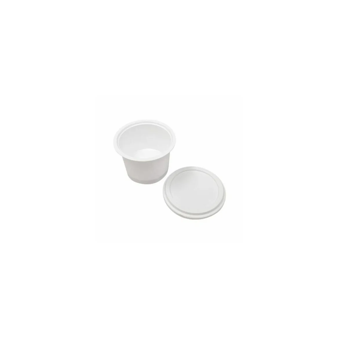 Pot plastique PP avec couvercle 125 ml - par 250