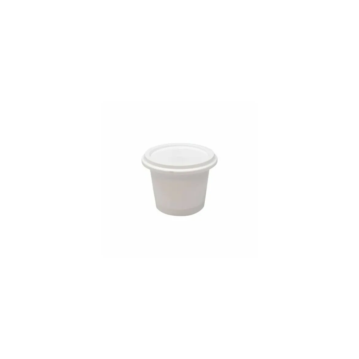 Pot plastique PP avec couvercle 125 ml - par 250