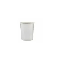 Pot plastique transparent 1000 ml + couvercle blanc - par 250