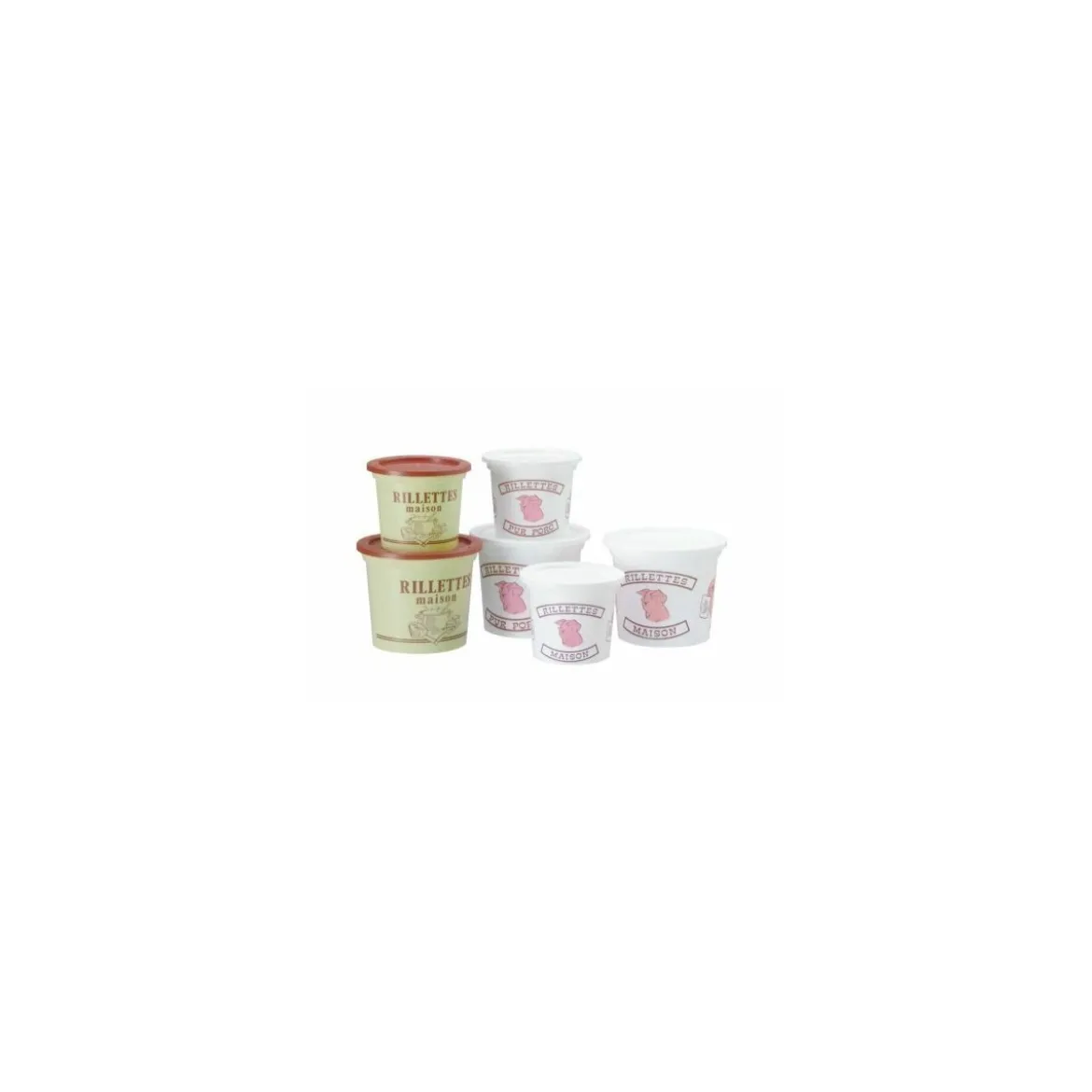 Pot rillettes maison beige 125 ml - par 250