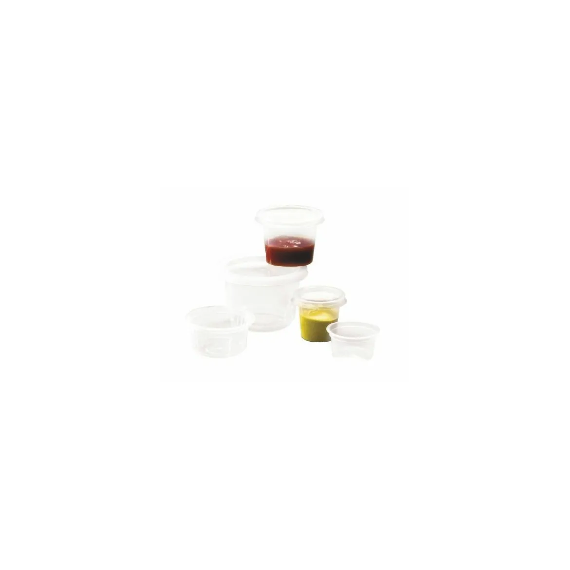 Pot transparent renforcé PP 2,5 cl - par 100