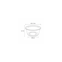 Pot Tusipack PET cristal 350 ml - par 50
