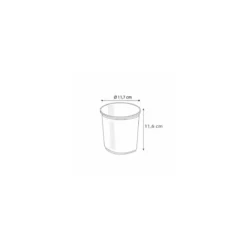 Pot Tusipack PET cristal 750 ml - par 50