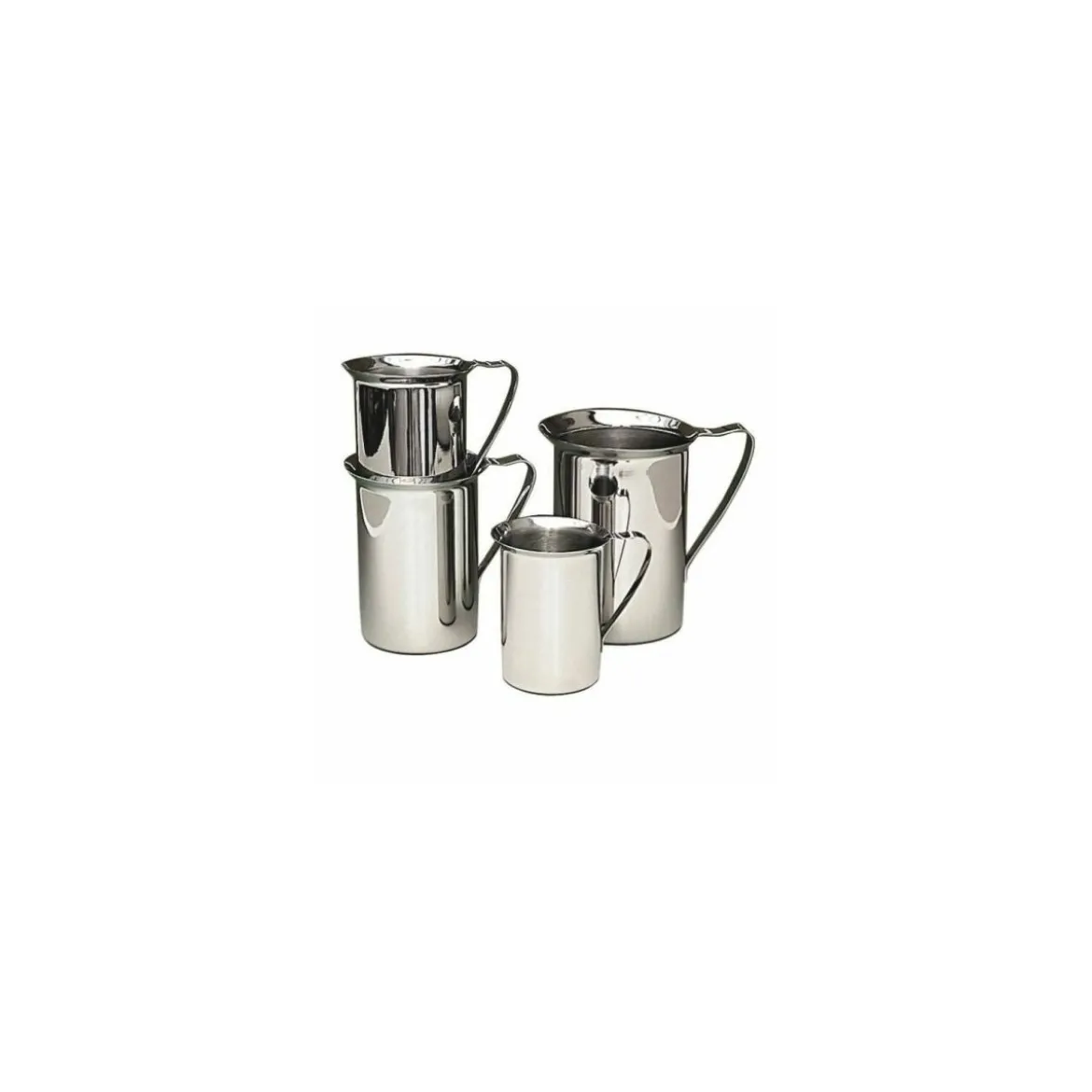 Pot à verser droit inox 1 L