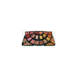 Ravier 1/4 de cercle ABS noir 28 x 28 x 4 cm