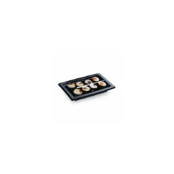Ravier noir sushi et produits frais Quadripack + couvercle 17 x 10,5 cm - par 25