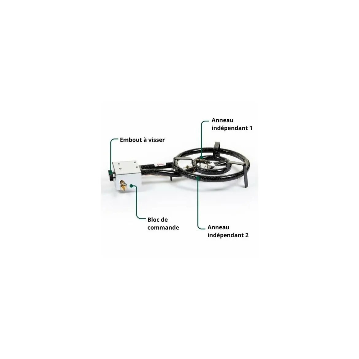 Réchaud à paella Pro ø 40 cm avec thermocouple Garcima