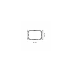 Rectangle dentelles papier blanc 40 x 30 cm - par 250