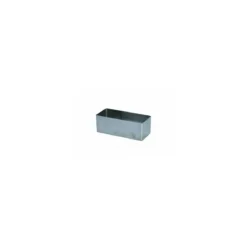 Rectangle inox 12 x 6 x 4,5 cm
