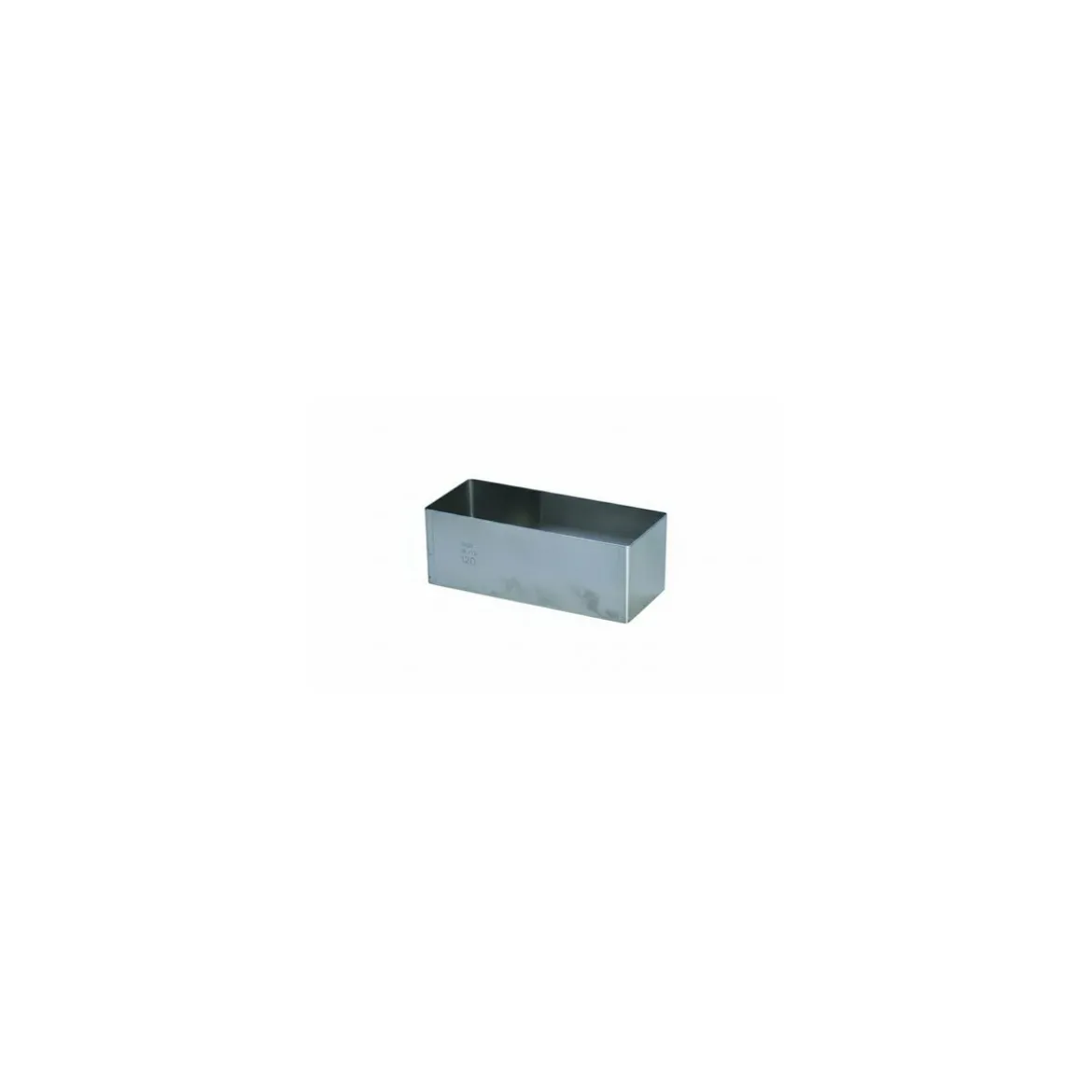 Rectangle inox 9 x 3,5 x 3 cm