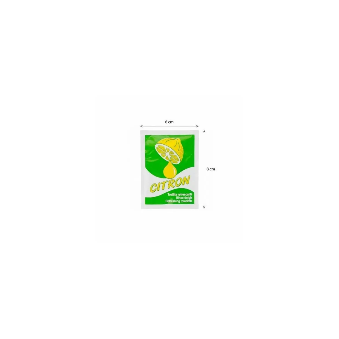 Rince-doigts rafraîchissant citron 6x8 cm- par 500