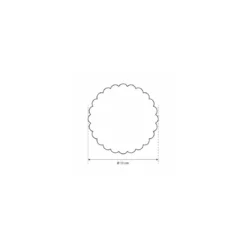 Rond pâtissier festonné ø 130 mm - par 250