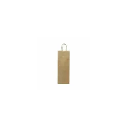 Sac bouteille kraft brun vergé 14 + 8 x 39 cm - par 50