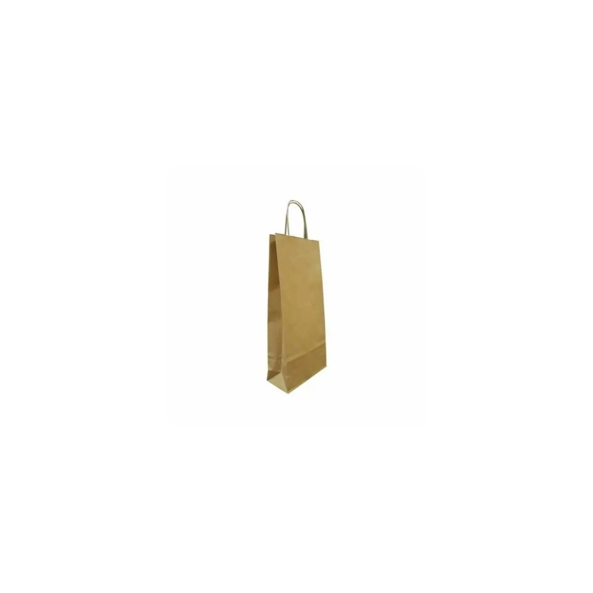 Sac 2 bouteilles kraft brun non vergé 18 + 8 x 39 cm - par 50