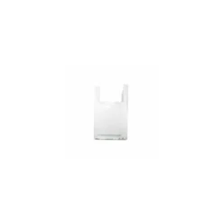 Sac bretelles blanc grosses volailles 50 µ 30 x 60 + 9 cm - par 500