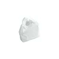 Sac bretelles blanc PEBD 50 µ - 40 x 20 + 10 cm - par 500