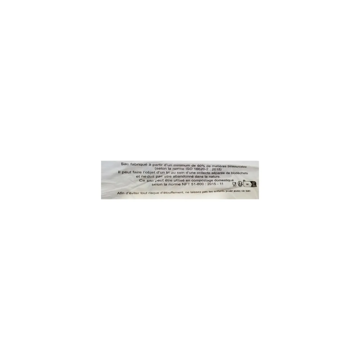Sac bretelles en rouleau 13 µ 45 x 26 + 6 cm - par 800