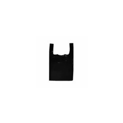 Sac bretelles plastique BD 50 microns noir 30 x 7 + 7 x 54 cm - par 400