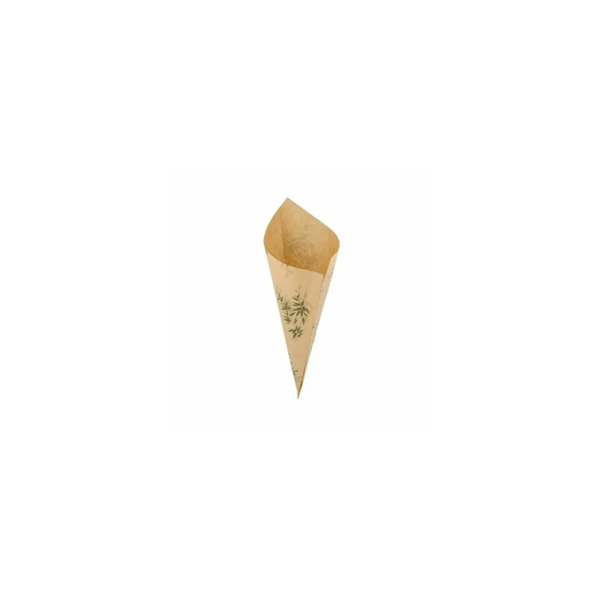 Sachet cône kraft "Feel green" 29,5 x 21 cm - par 250
