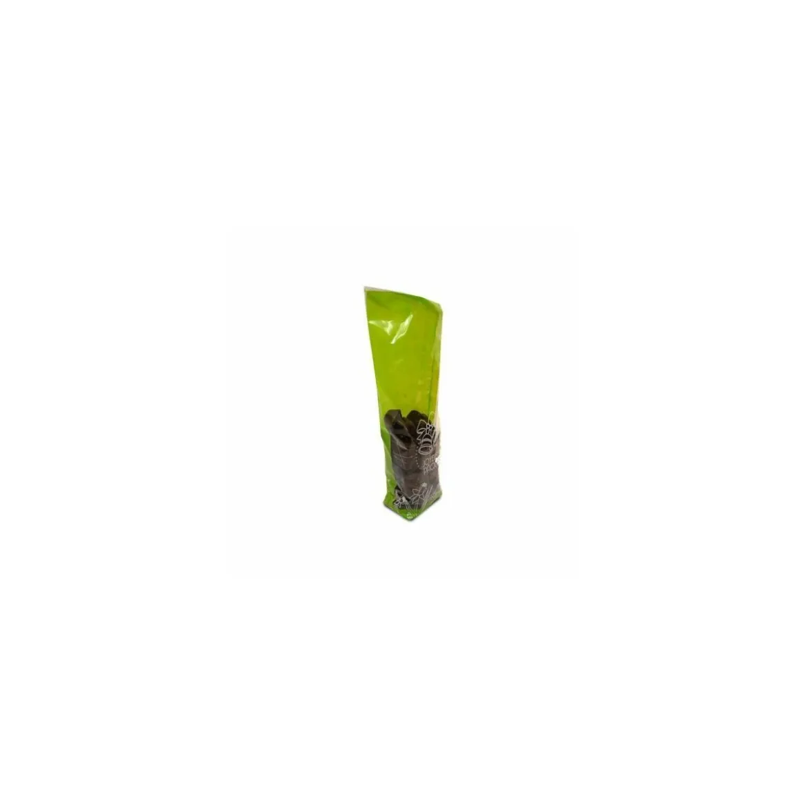 Sachet confiseur fond carton JOYEUSES PAQUES VERT 10 x 22 cm - par 100