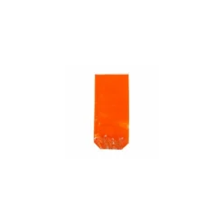 Sachet confiseur fond carton JOYEUSES PAQUES ORANGE 10 x 22 cm - par 100