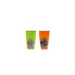 Sachet confiseur fond carton JOYEUSES PAQUES ORANGE 10 x 22 cm - par 100