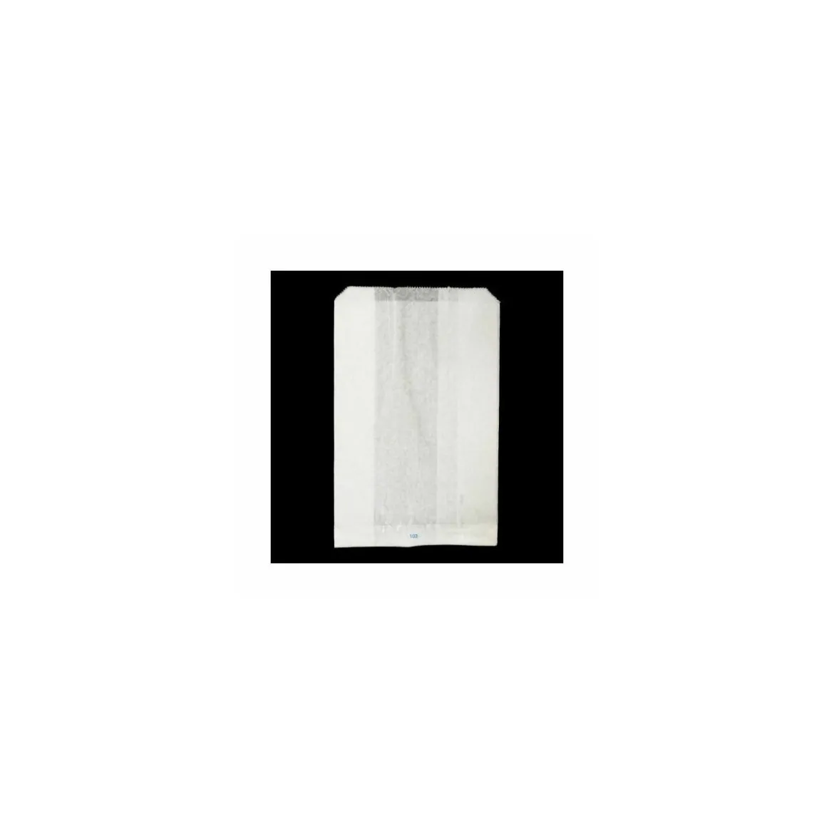 Sachet croissants papier kraft blanc 14 + 7 x 22 cm (n°103) - par 1000