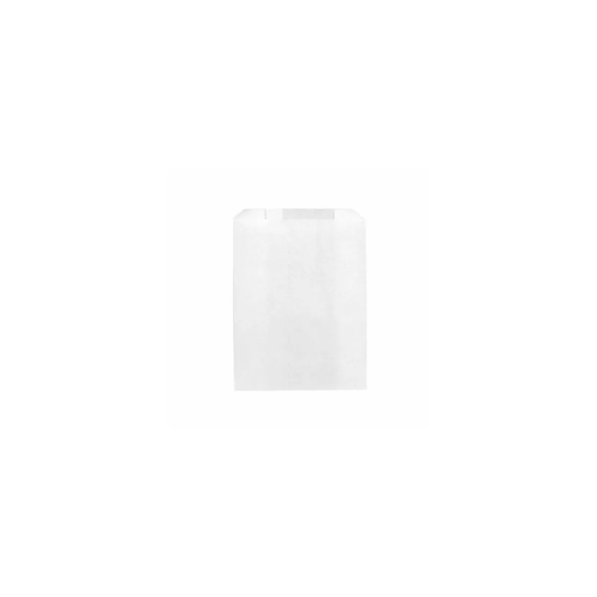 Sachet croissants papier kraft blanc 14 + 7 x 22 cm (n°103) - par 1000