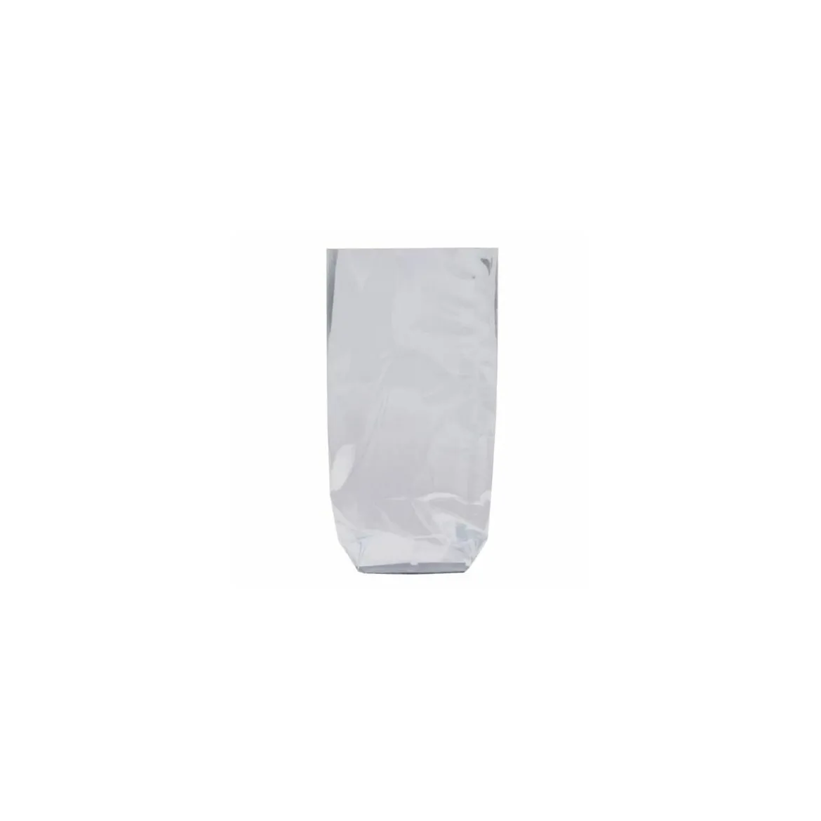 Sachet fond plastique argent 14 x 30,5 cm - par 100