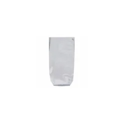 Sachet fond plastique argent 17 x 32 cm - par 100