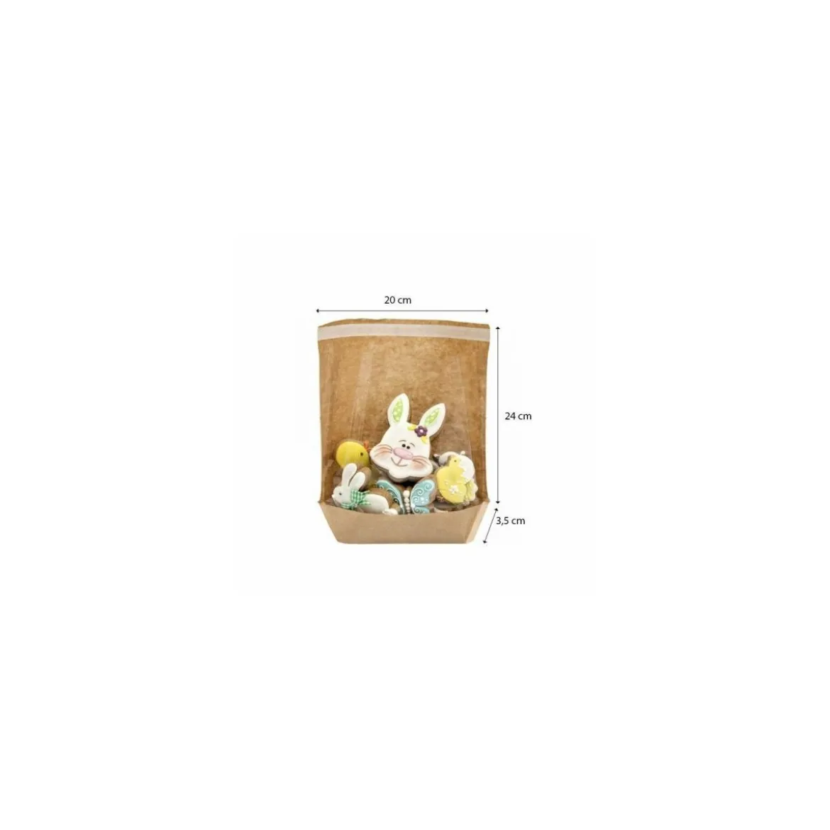 Sachet kraft fermeture auto-adhésive TURTLE PACK 20 x 24 x 3,5 cm - par 100