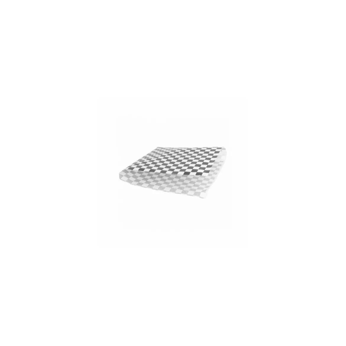 Sachet kraft ouvert 2 côtés damier noir 17 x 18 cm - par 500