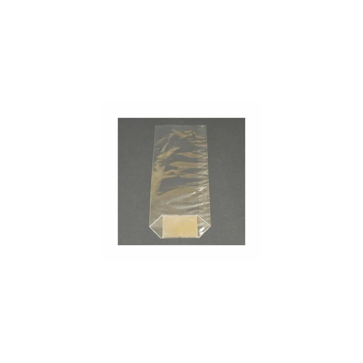 Sachet plastique écorné fond carton 21 x 38,5 cm - par 100