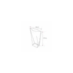 Sachet plastique écorné 16 x 25 cm - par 100