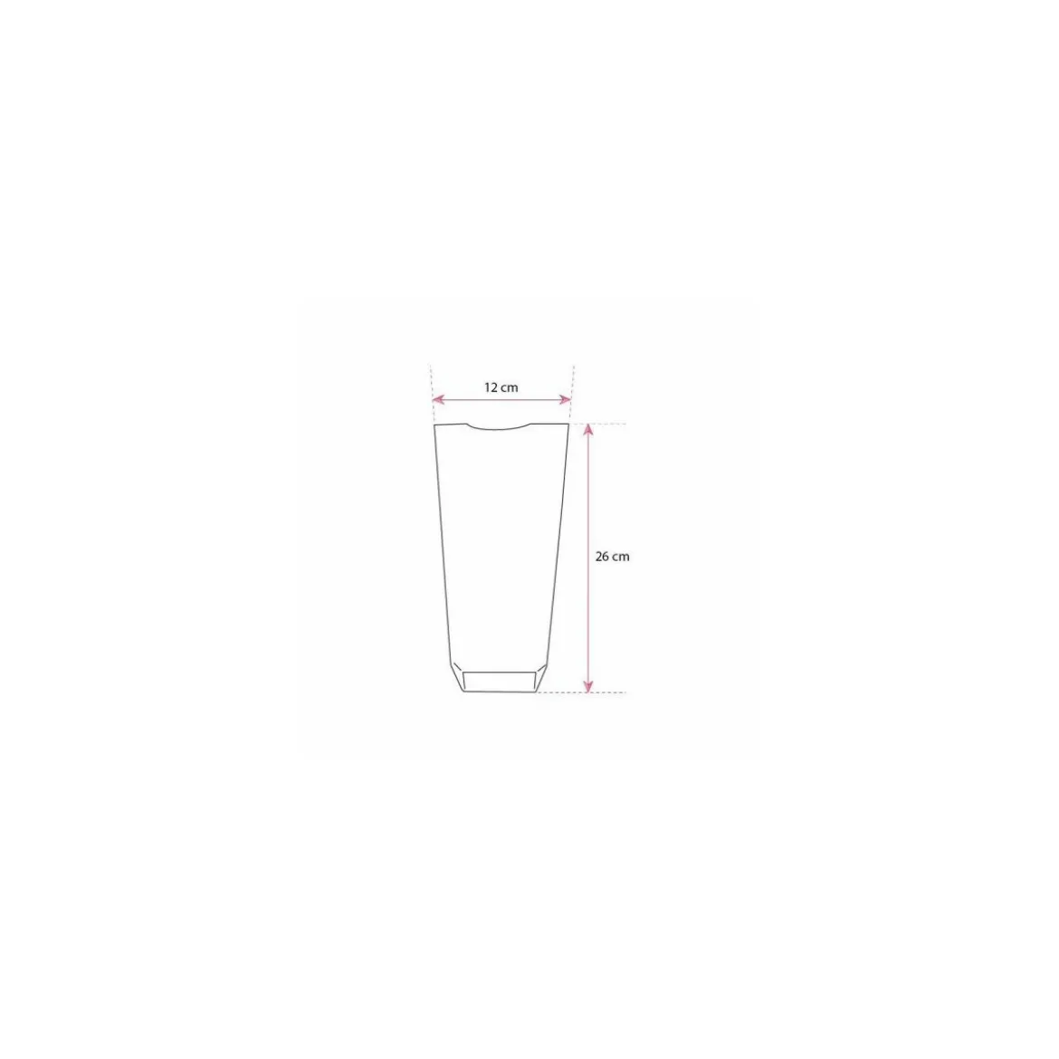 Sachet plastique fond carton "Dentelle blanche" 12 x 26 cm - par 100