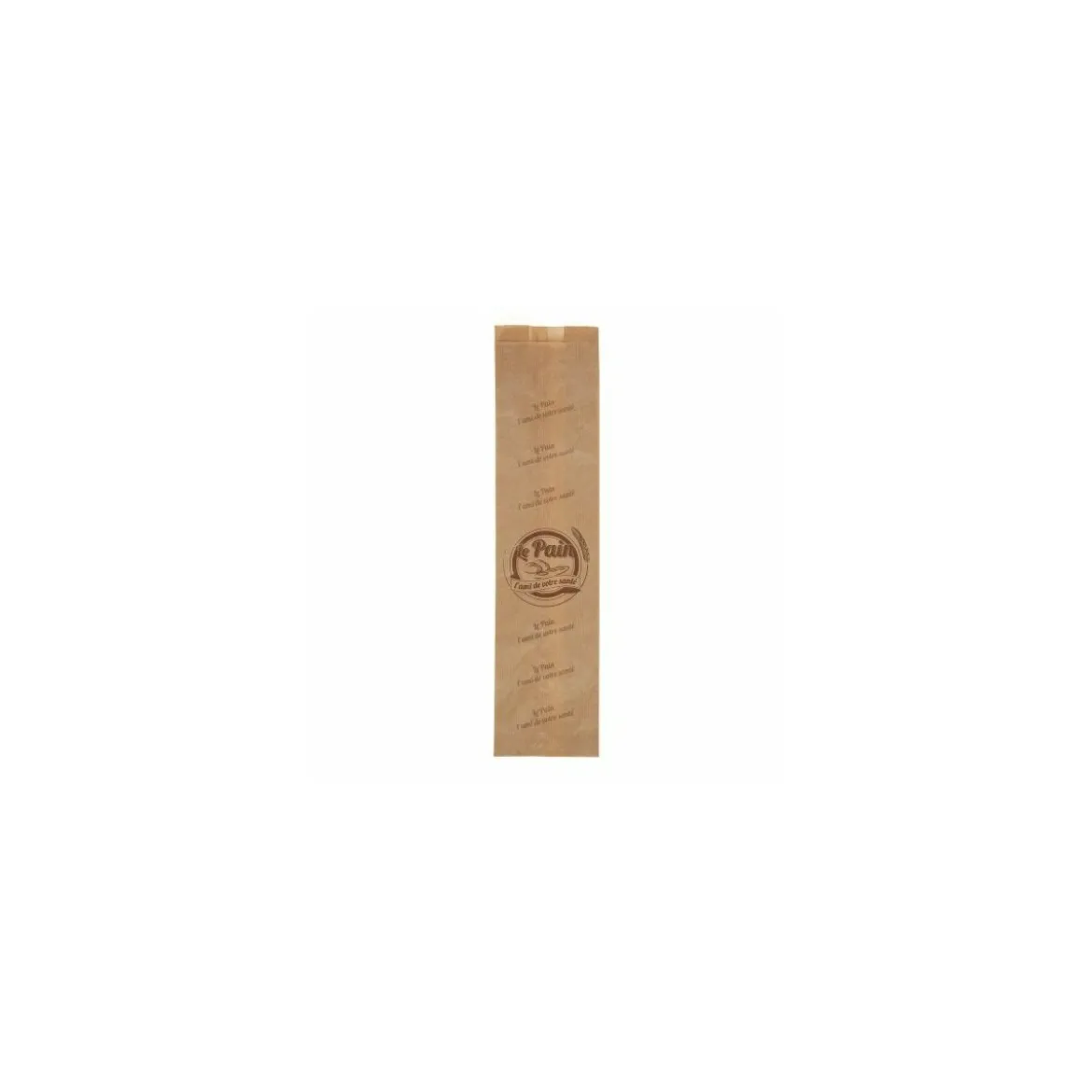 Sac à pain kraft marron 49 x 12 + 4 cm - par 250