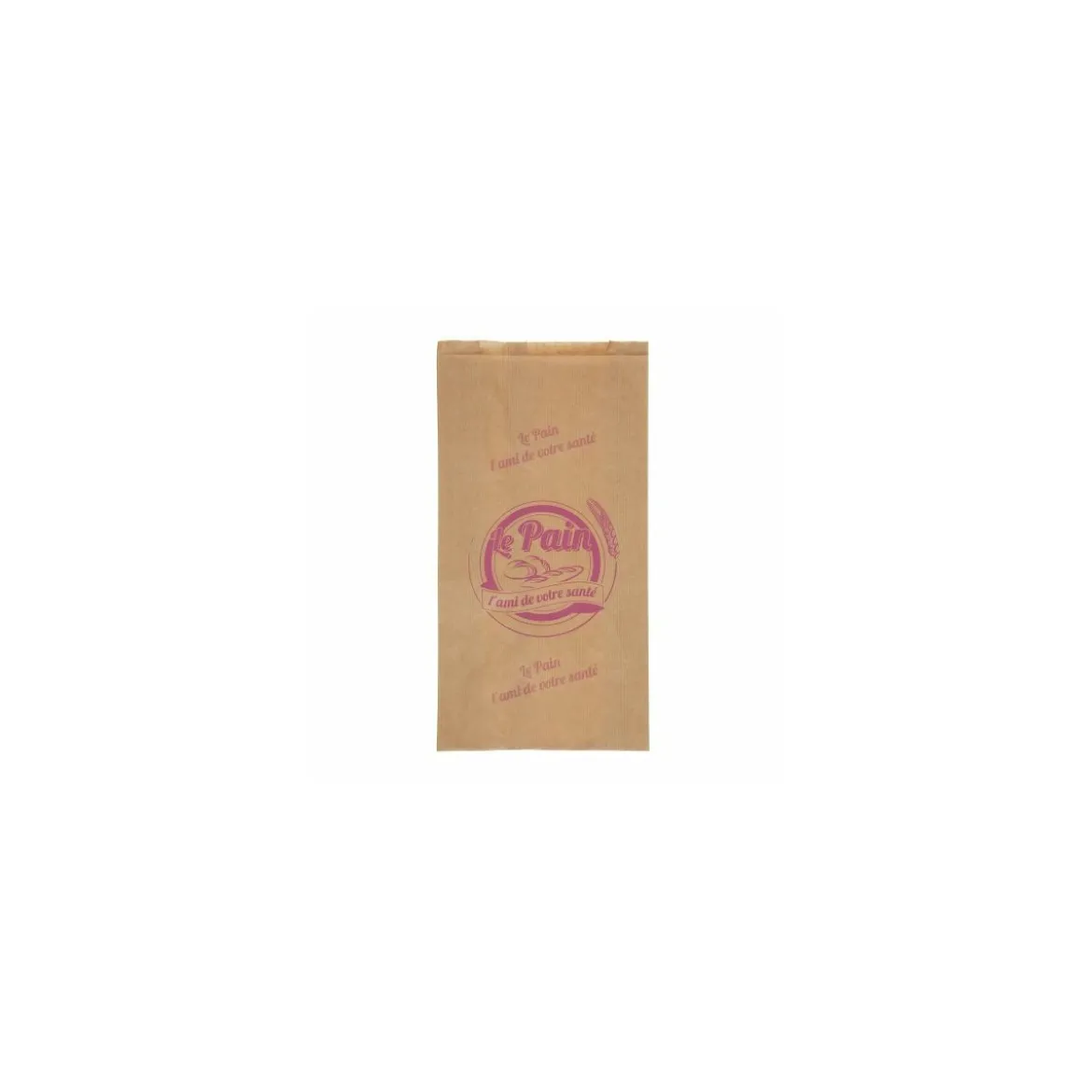 Sac à pain kraft violet 49 x 25 + 5 cm - par 250
