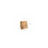 Sac papier kraft brun à poignées torsadées "Times" 26 + 20 x 27 cm - par 250