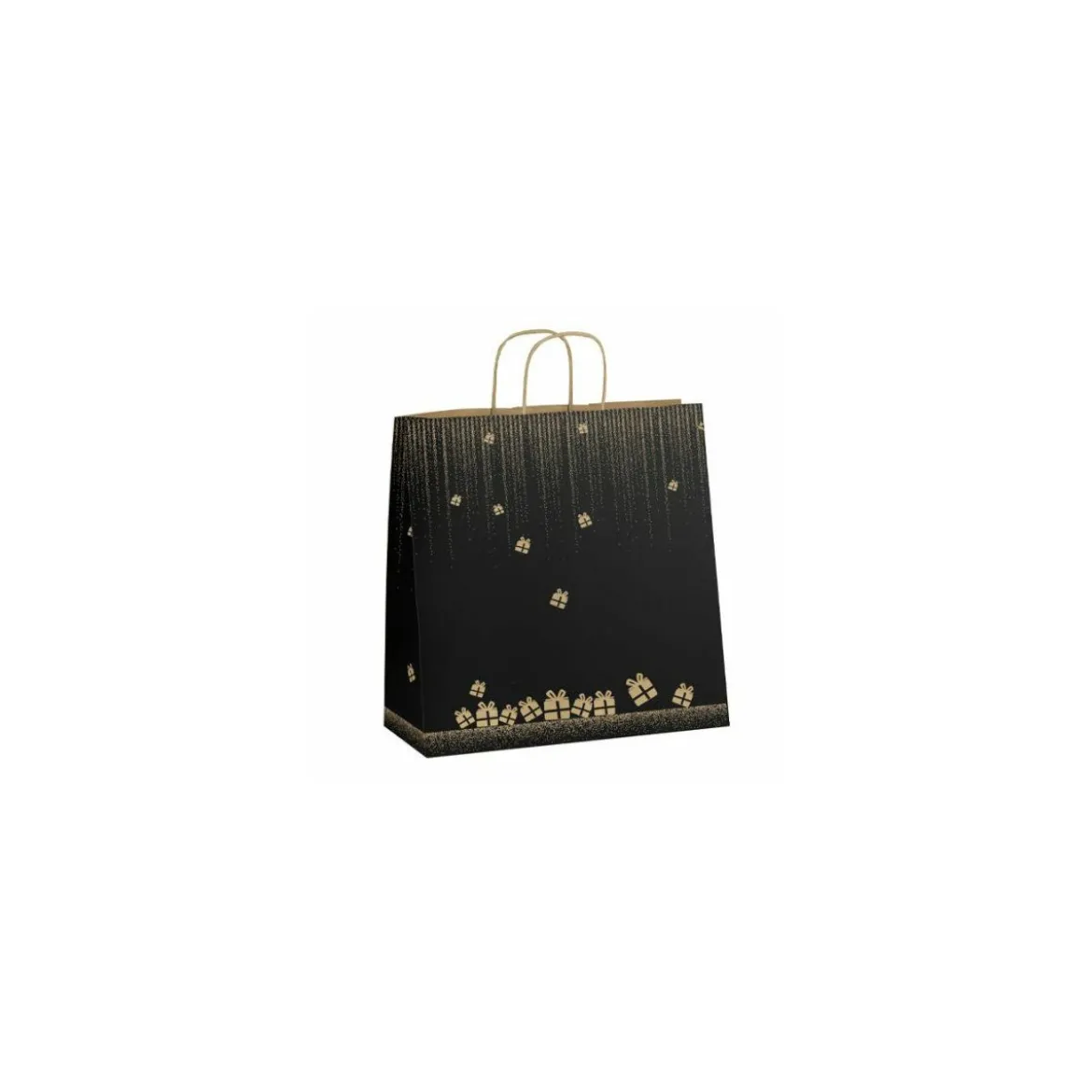 Sac papier kraft à poignées torsadées "Gala" 41 + 14 x 35 cm - par 50